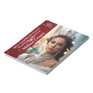 Royal Ruby Shimmer Pageant Autogrammblock Notizblock