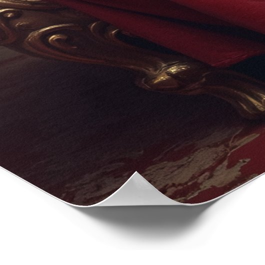 Royal Ruler of Snacks and Sofa Poster (Ecke)