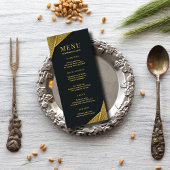 Royal & Rustic Gold Elegante Luxury Islamische Hoc Menükarte
