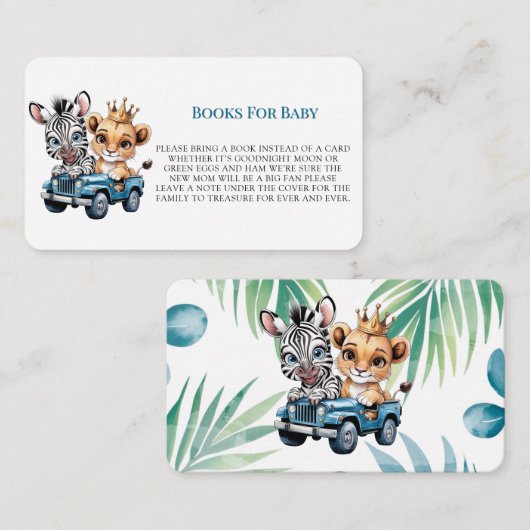 Royal Safari Ride Books for Baby Begleitkarte (Vorne/Hinten)