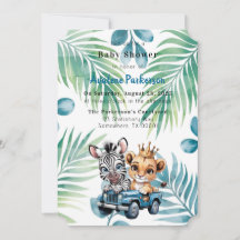 Royal Safari Ride Boy Baby Dusche