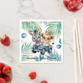 Royal Safari Ride Boy Baby Dusche Serviette (Beispiel)