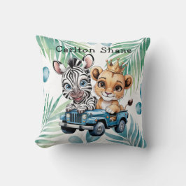 Royal Safari Ride Boy Baby Duschgeschenk Kissen