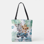 Royal Safari Ride Boy Baby Duschgeschenk Tasche (Rückseite)