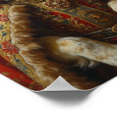 Royal Saint Bernard Portrait Poster (Ecke)