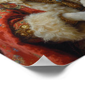 Royal Samoyed Portrait Poster (Ecke)