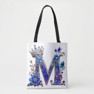 Royal Saphir Kristall M Kronen Monogramm Tasche