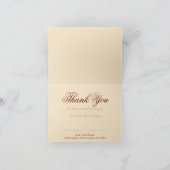 Royal Satin Vielen Dank Red+Gold Card Dankeskarte (Innenseite)