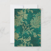 Royal Save the Date Golden Green Velvet Vip (Rückseite)