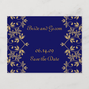 Royal Save the Date Postkarten. Ankündigungspostkarte