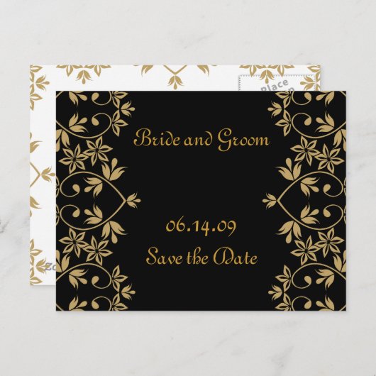 Royal Save the Date Postkarten. Ankündigungspostkarte (Vorne/Hinten)