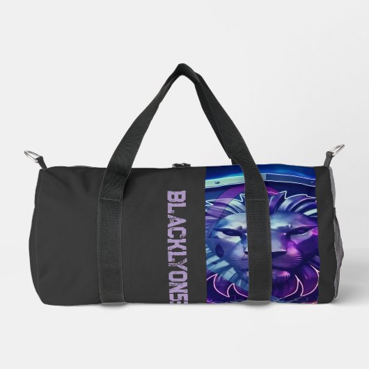 Royal schwarz Lyon 53 T-Shirt Duffle Bag (Vorderseite)