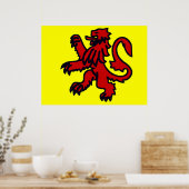 Royal Scottish lion Poster (Küche)