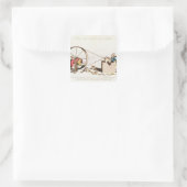 Royal Sharpening Service Quadratischer Aufkleber (Tasche)