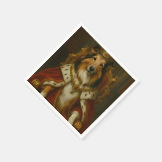 Royal Sheltie Serviette (Ecke)