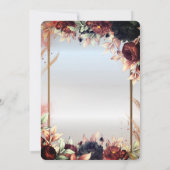 Royal Silver Blume Rose, Goldrahmen Einladung (Rückseite)