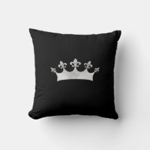 Royal Silver Crown on Black