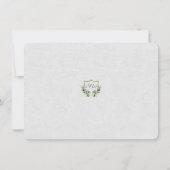 Royal Silver Wappen Lush Greenery Save the Date (Rückseite)