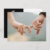 Royal Skull Danke Wedding Postkarte (Vorne/Hinten)