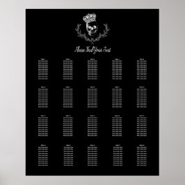 Royal Skull Empfang Seekarte Poster