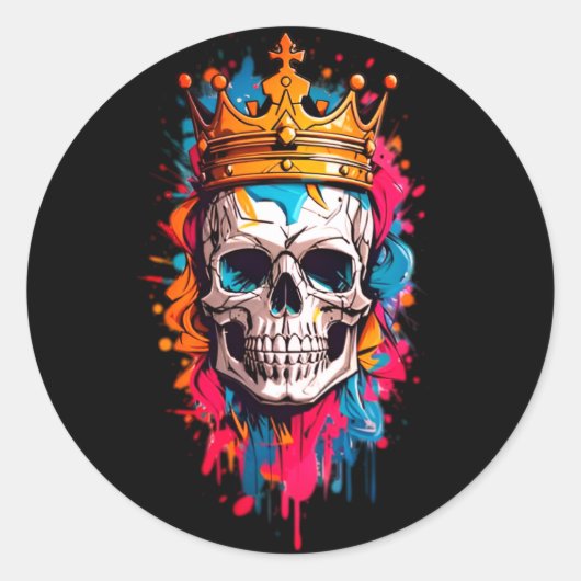 Royal Skull Sticker (Vorderseite)