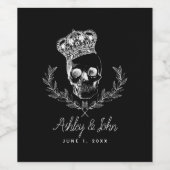 Royal Skull Weinetikett (Einzelnes Label)