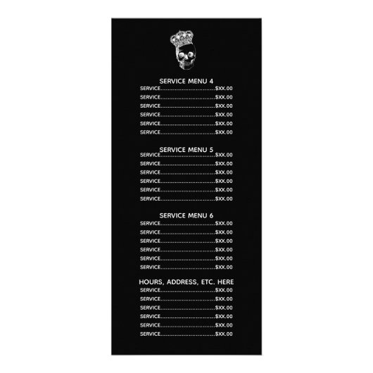 Royal Skull Werbekarte (Hinten)