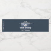 Royal Slate Wedding Guest Water Bottle Lables Wasserflaschenetikett (Einzelnes Label)