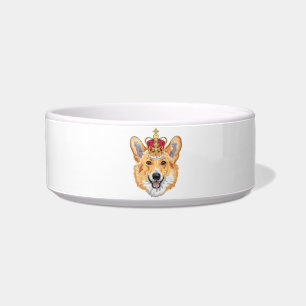 Royal Smiling Corgi Dog Bowl Napf
