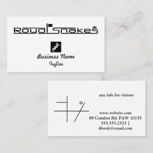 Royal Snakes BlackBusiness Card Visitenkarte