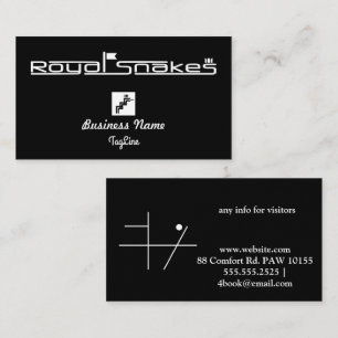 Royal Snakes BlackBusiness Card Visitenkarte