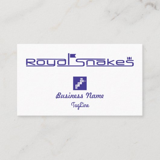 Royal Snakes Blue Label Visitenkarte (Vorderseite)