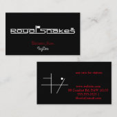 Royal Snakes Logo only Business Card Visitenkarte (Vorne/Hinten)