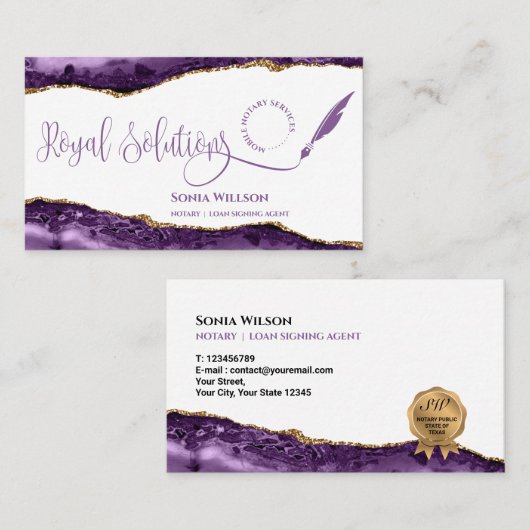 Royal Solutions Visitenkarte (Vorne/Hinten)