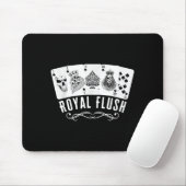 Royal Spade Flush Skeleton King Queen Spades Ker G Mousepad (Mit Mouse)