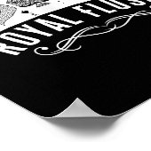 Royal Spade Flush Skeleton King Queen Spades Ker G Poster (Ecke)