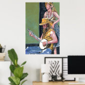 Royal St. Banjo Player Poster (Heimbüro)
