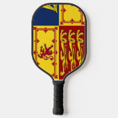 Royal Standard Flag Großbritannien Pickleball Schläger (Rückseite)