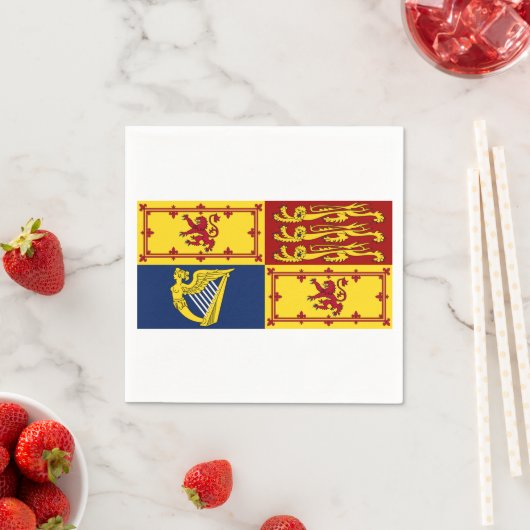 Royal Standard Flag Vereinigtes Königreich England Serviette (Beispiel)