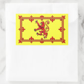 Royal Standard of Scotland Rechteckiger Aufkleber (Tasche)