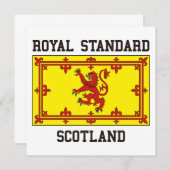 Royal Standard Schottland Einladung (Vorne/Hinten)