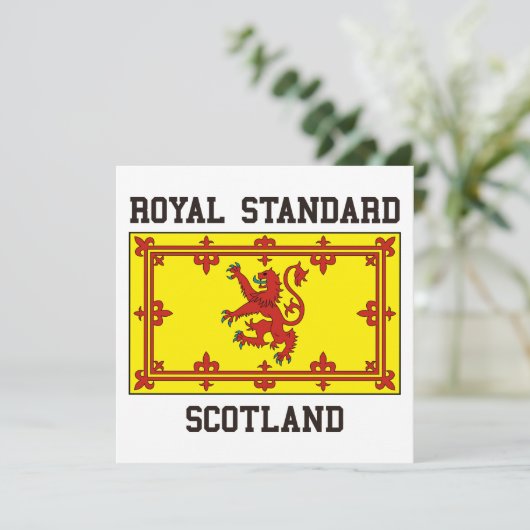 Royal Standard Schottland Einladung (Stehend Vorderseite)