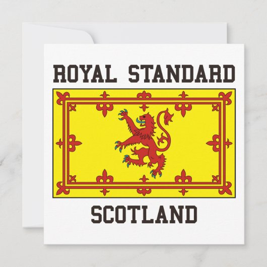 Royal Standard Schottland Einladung (Vorderseite)