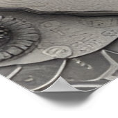 Royal Steampunk Cat Poster (Ecke)