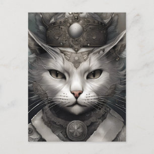 Royal Steampunk Cat Postkarte