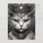 Royal Steampunk Cat Postkarte (Vorderseite)
