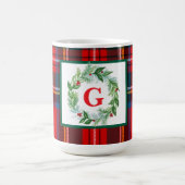 Royal Stewart Christmas Kariert MONOGRAM Kaffeetasse (Mittel)