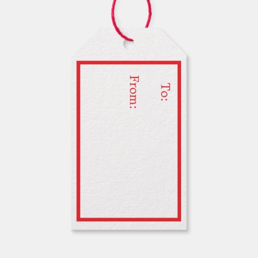 Royal Stewart Christmas Kariert PERSONALIZE H Geschenkanhänger (Rückseite)