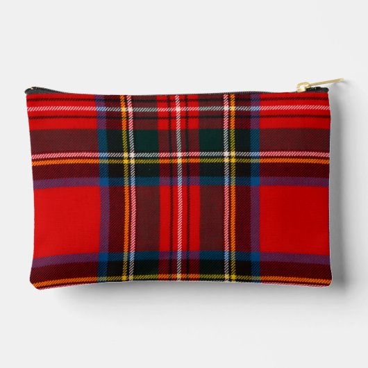 Royal Stewart Christmas Plaid Santa Zubehörtasche (Rückseite)