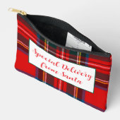 Royal Stewart Christmas Plaid Santa Zubehörtasche (Offen)